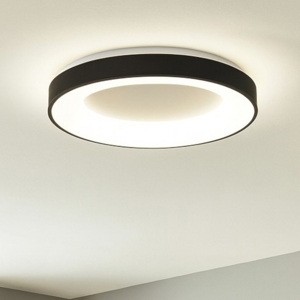 Vivida inner-r 80 plafoniera nera moderna 80w 3000k 4000k dimmerabile