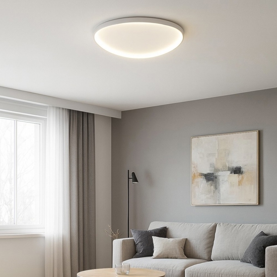 Plafoniera moderna titanio led 60w 3000k 4000k vivida lifering