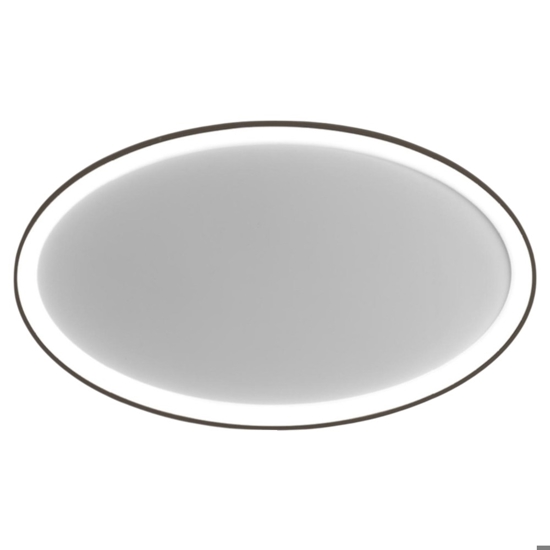 Vivida lifering-o plafoniera bronzo ovale 80cm led 50w 3000k 4000k