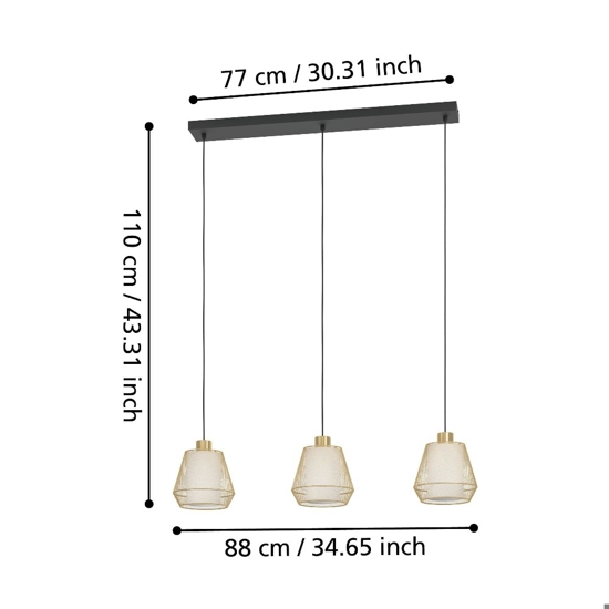 Ciudadela eglo lampadario da cucina con portalampada traforato