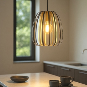 Encinitos eglo lampada a sospensione per cucina moderna paralume traforato