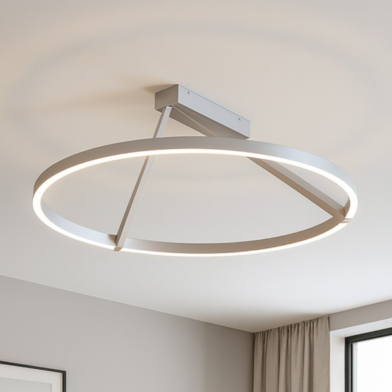 Plafoniera vivida meridiana titanio led 51w 3000k 4000k