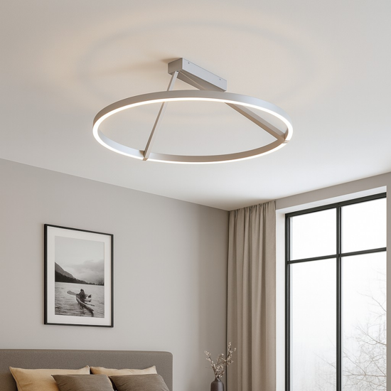 Plafoniera vivida meridiana titanio led 51w 3000k 4000k