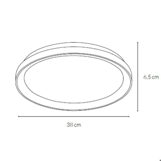 Plafoniera da cucina 48w 3000k 4000k vivida lifering bronzo rotonda dimmerabile