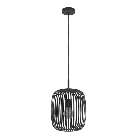 Romazzina eglo lampada a sospensione design orientale colore nero
