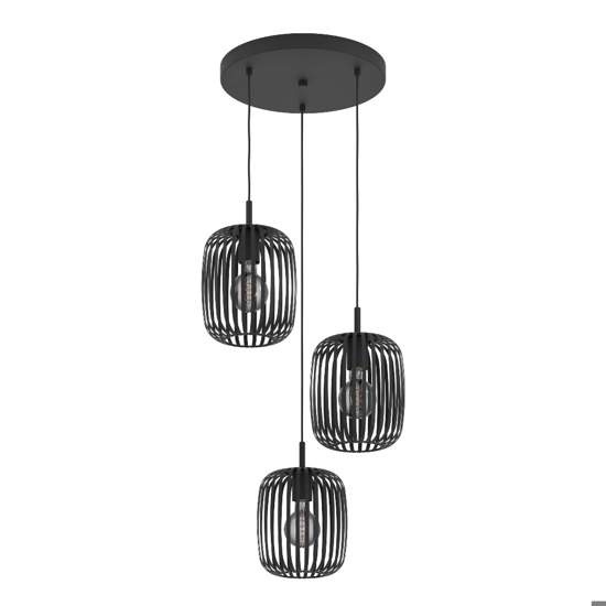 Romazzina eglo lampadario da cucina con portalampade traforati