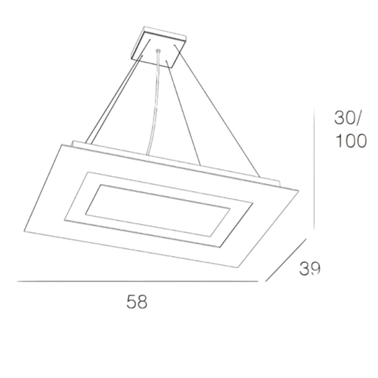 Toplight carpet lampadario sabbia per soggiorno moderno