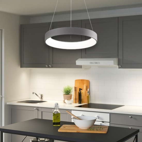 Affralux band diodi 80cm lampadario cerchio led antracite
