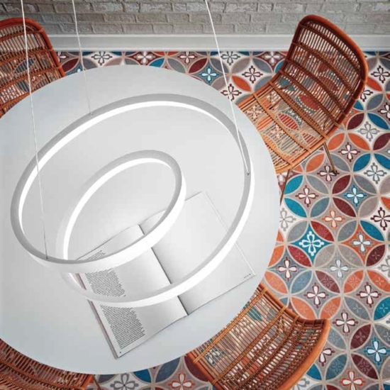 Lampadario ritmo per soggiorno moderno led 70w 3000k bianco perenz illuminazione
