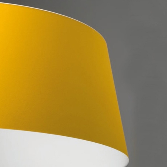 Stilnovo oxygen lampadario giallo moderno led dimmerabile 50w 3000k