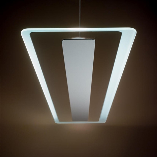 Lampadario antille cromo linea light led 45w 3000k moderno