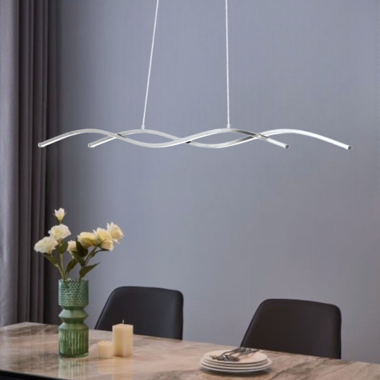 Eglo lampadario moderno per soggiorno led 28w 3000k lasana