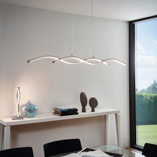 Eglo lampadario moderno per soggiorno led 28w 3000k lasana