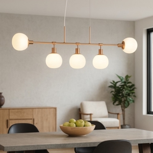 Maytoni lampadario erich per soggiorno oro rosa moderno