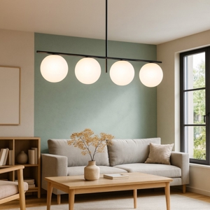 Jugen miloox sforzin lampadario moderno nero per soggiorno