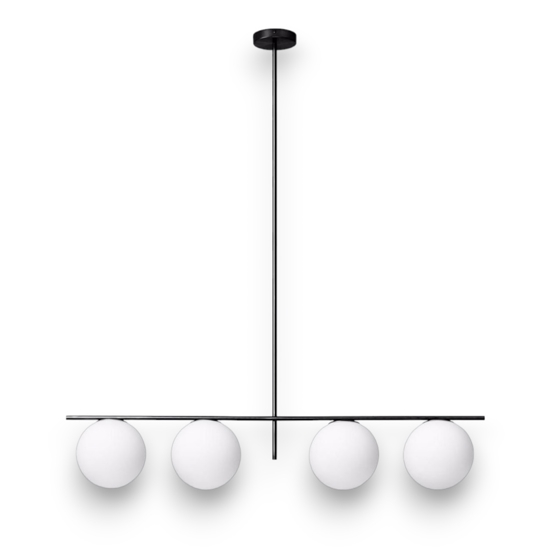 Jugen miloox sforzin lampadario moderno nero per soggiorno