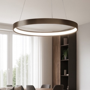 Sforzin anello lampadario moderno metallo bronzo led 3000k