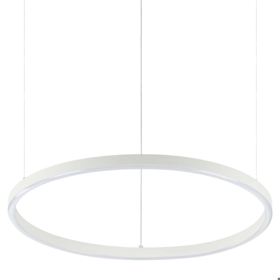 Ideal lux oracle slim sp d050 round bianco lampadario led 30w 3000k