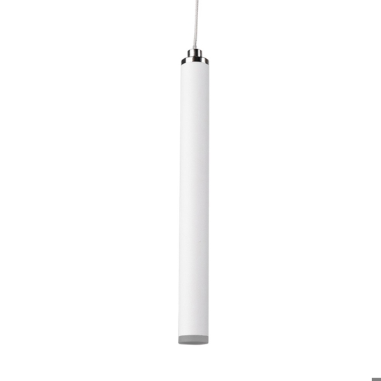 Lampadario per tavolo soggiorno moderno cilindri bianco led 3000k dimmerabile
