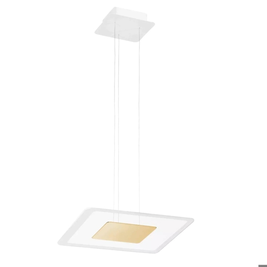 Aruba linea light lampadario oro led 17w 3000k