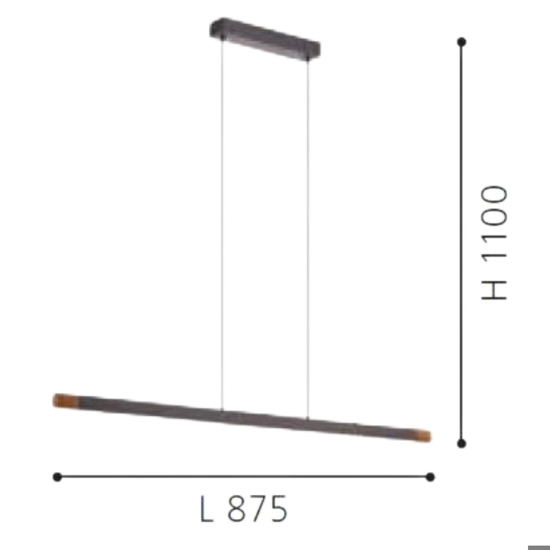 Lisciana eglo lampadario moderno legno led per soggiorno