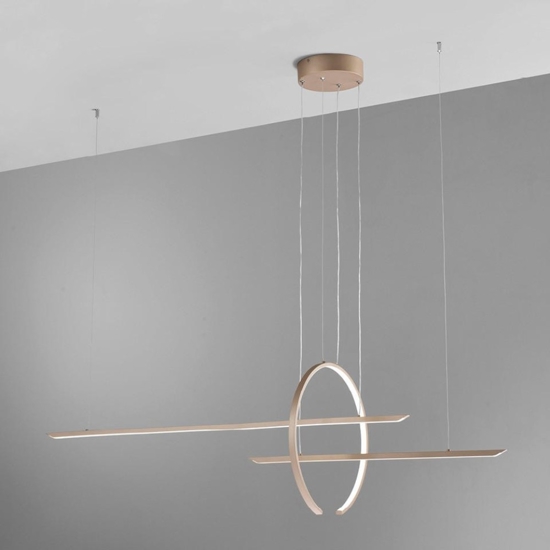 Vivida in&out lampadario design colore sabbia moderno led 50w 3000k 4000k