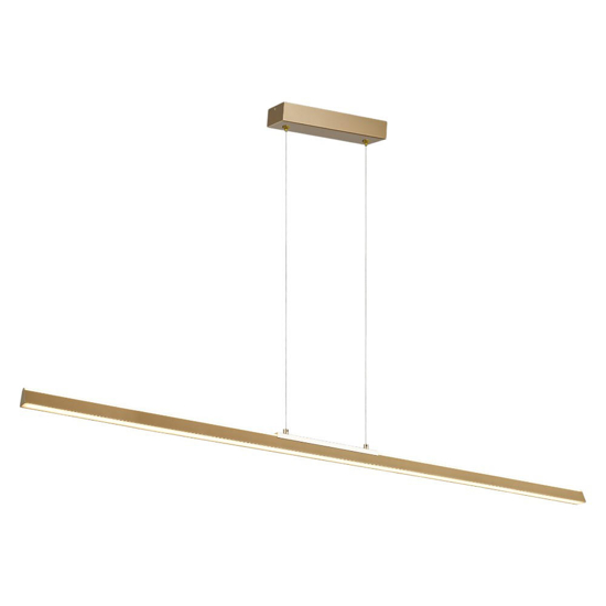 Lampadario lungo orizzontale led oro moderno da sala