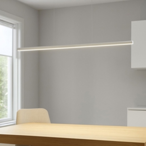 Lampadario moderno led 42w 3000k linea light halfpipe bianco
