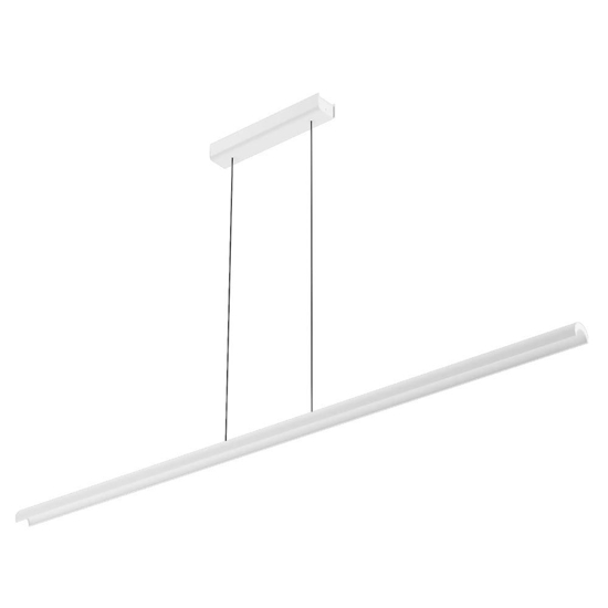 Lampadario moderno led 42w 3000k linea light halfpipe bianco