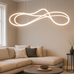Lampadario moderno bianco led da 2300k a 4000k dimmerabile