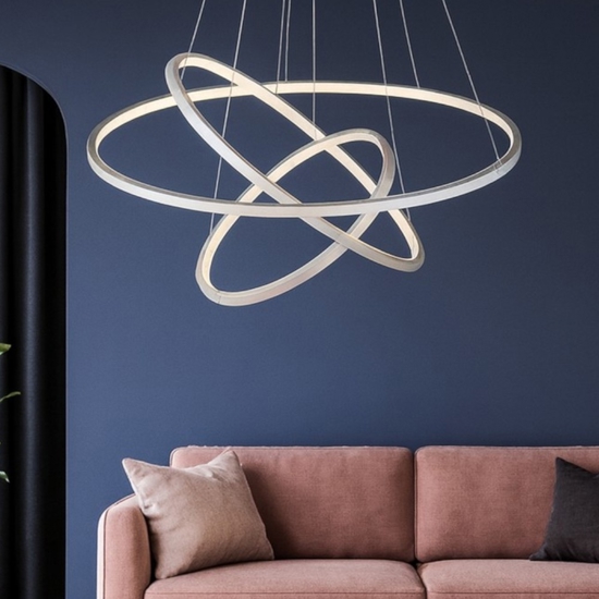 Lampadario moderno intreccio led da 3000k a 6000k rgb