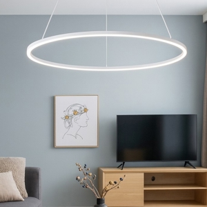 Lampadario led 48w 3000k erika s-g gea luce cerchio