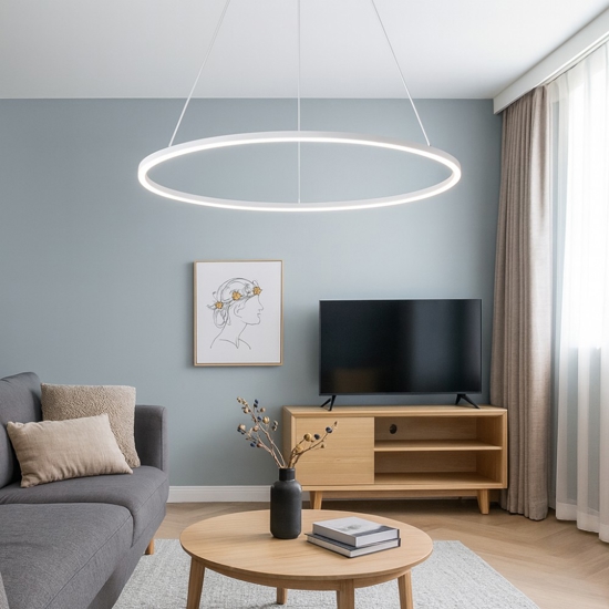 Lampadario led 48w 3000k erika s-g gea luce cerchio