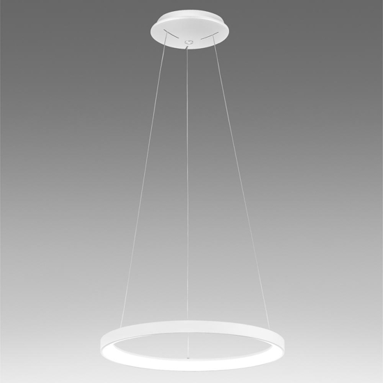 Lampadario krizia sp gea luce led 38w 3000k cerchio bianco