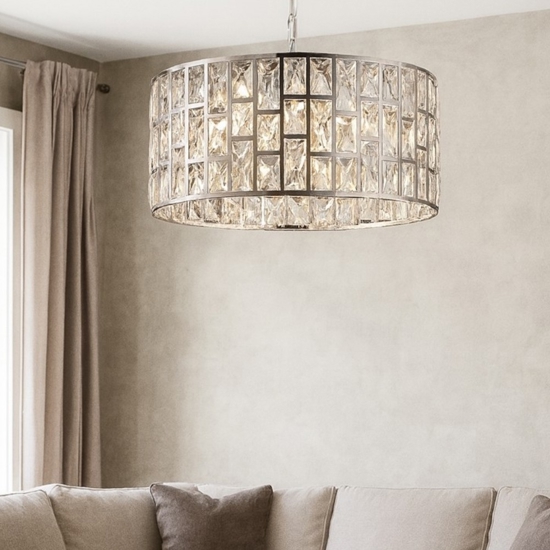 Maytoni gelid lampadario moderno effetto cristallo