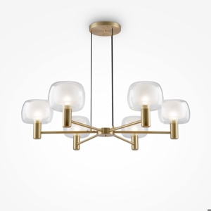 Maytoni vision lampadario moderno per soggiorno 6 luci