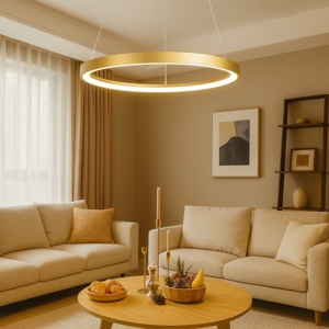 Krizia sg oro gea luce lampadario led 60w 3000k moderno
