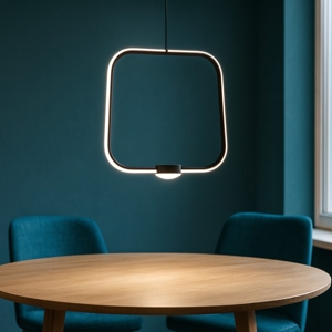 Lampadario moderno alfa pc nero ondaluce led