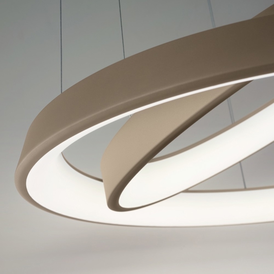 Affralux band diodi lampadario modderno cerchi led sabbia