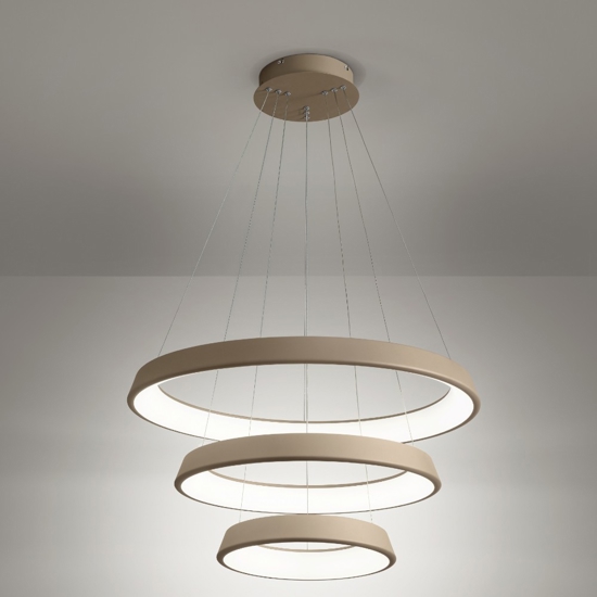 Affralux band diodi lampadario modderno cerchi led sabbia