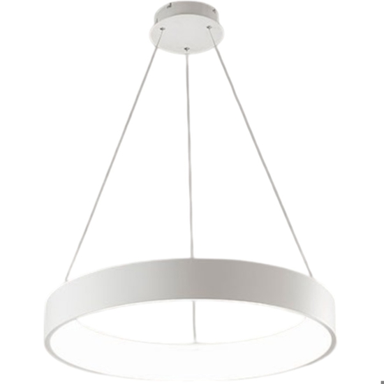 Affralux band diodi cerchio bianco 80cm lampadario moderno da soggiorno