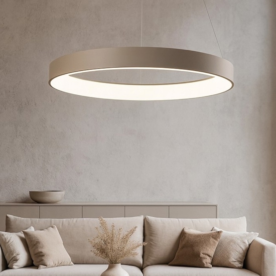 Affralux band diodi lampadario led cerchio sabbia 108cm