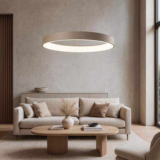 Affralux band diodi lampadario led cerchio sabbia 108cm