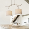 Lampadario in legno rustico bilanciere ramo per soggiorno
