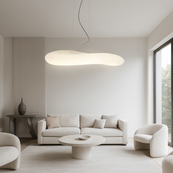 Lampadario design moderno per soggiorno led dimmerabile mr magoo stilnovo