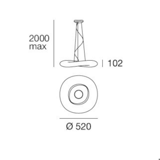 Lampadario design moderno per soggiorno led dimmerabile mr magoo stilnovo