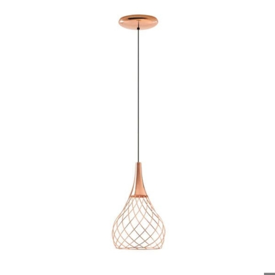 Lampadario moderno led 3000k rame dimmerabile stilnovo mongolfier
