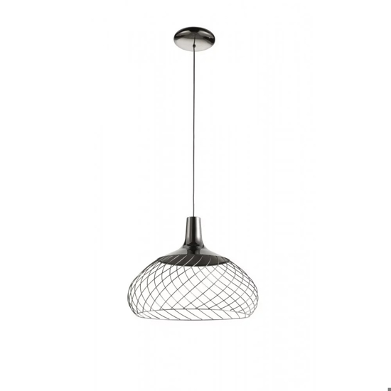 Mongolfier stilnovo lampadario moderno nero led 3000k dimmerabile
