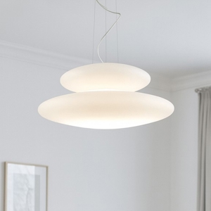 Lampadario moderno so pagoda ondaluce bianco