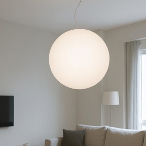 Lampadario sfera bianca per esterno oh! p65 linea light